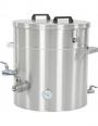 Vaško nusodintuvas – sterilizatorius „TL“, elektrinis, 50 L (Ø50 cm, 2 kW / 230 V, izoliuotas, dvigubomis sienelėmis, kaitinamas termoalyva)